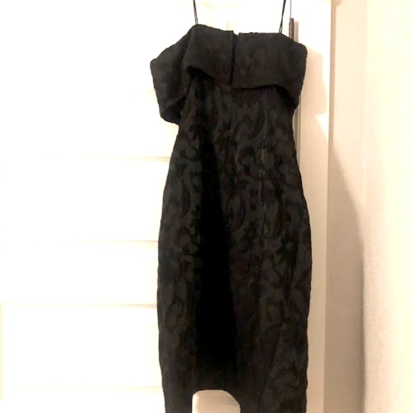 NWT ALEXIS Isotta Black Jacquard Strapless Midi Dress XS MSRP $600 - Picture 6 of 7